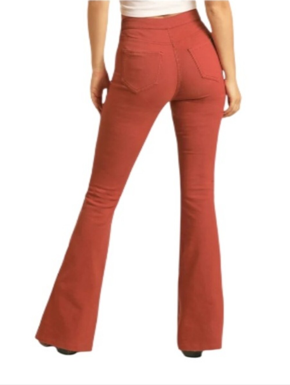 NWT Rock & Roll Denim Bargin Button Flare High-Rise Reversible Jeans - Picture 2 of 13